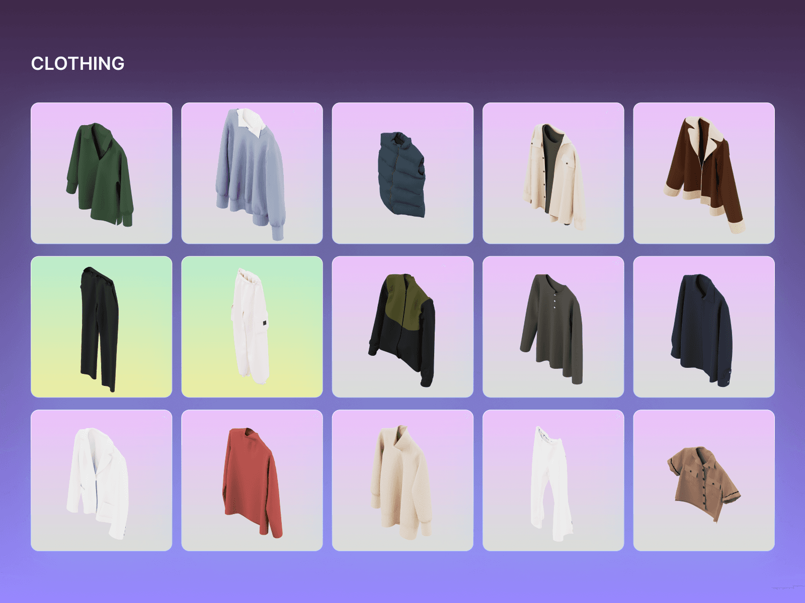 Cloth assets