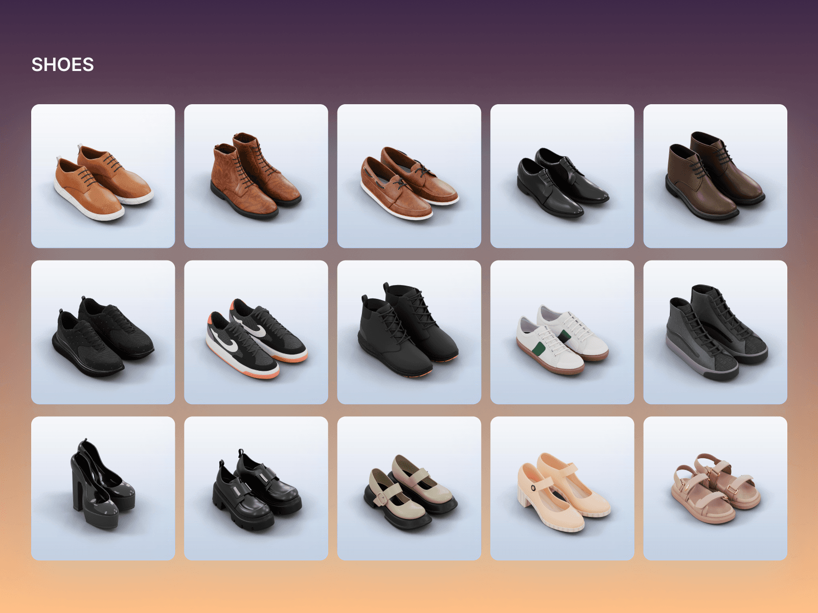 Shoes assets