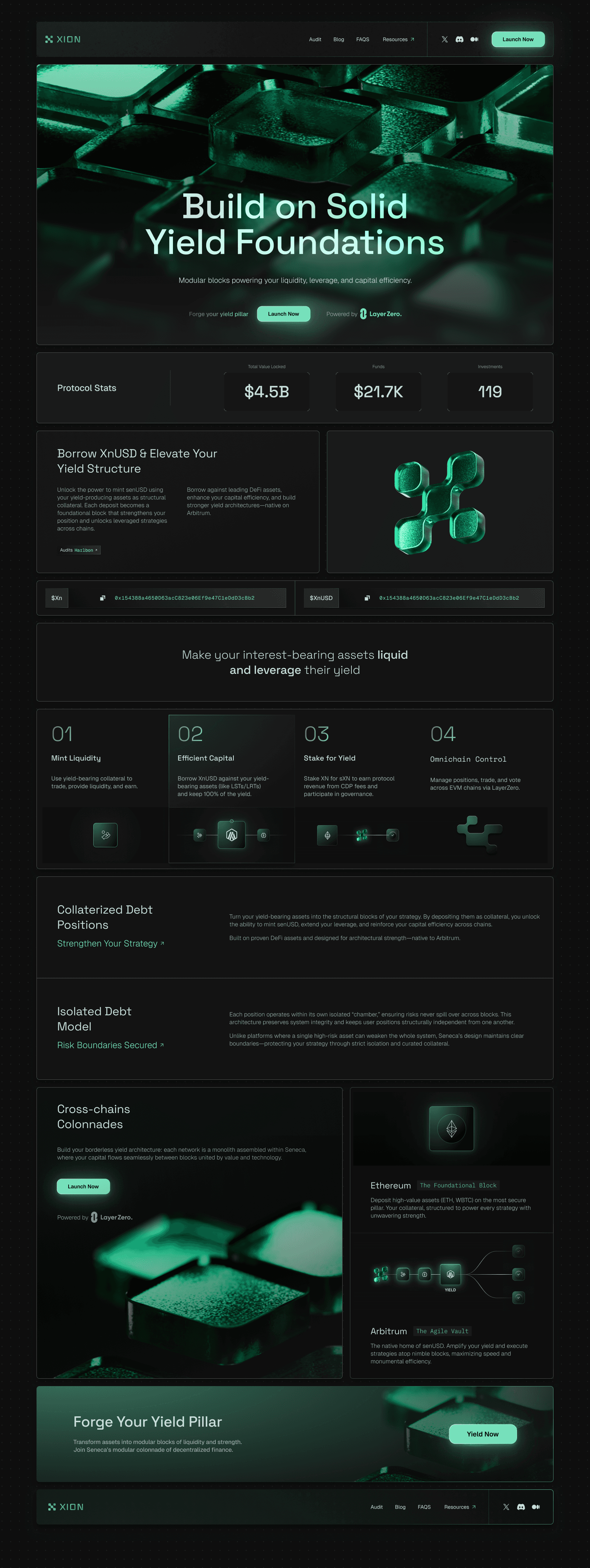 full xion landing page