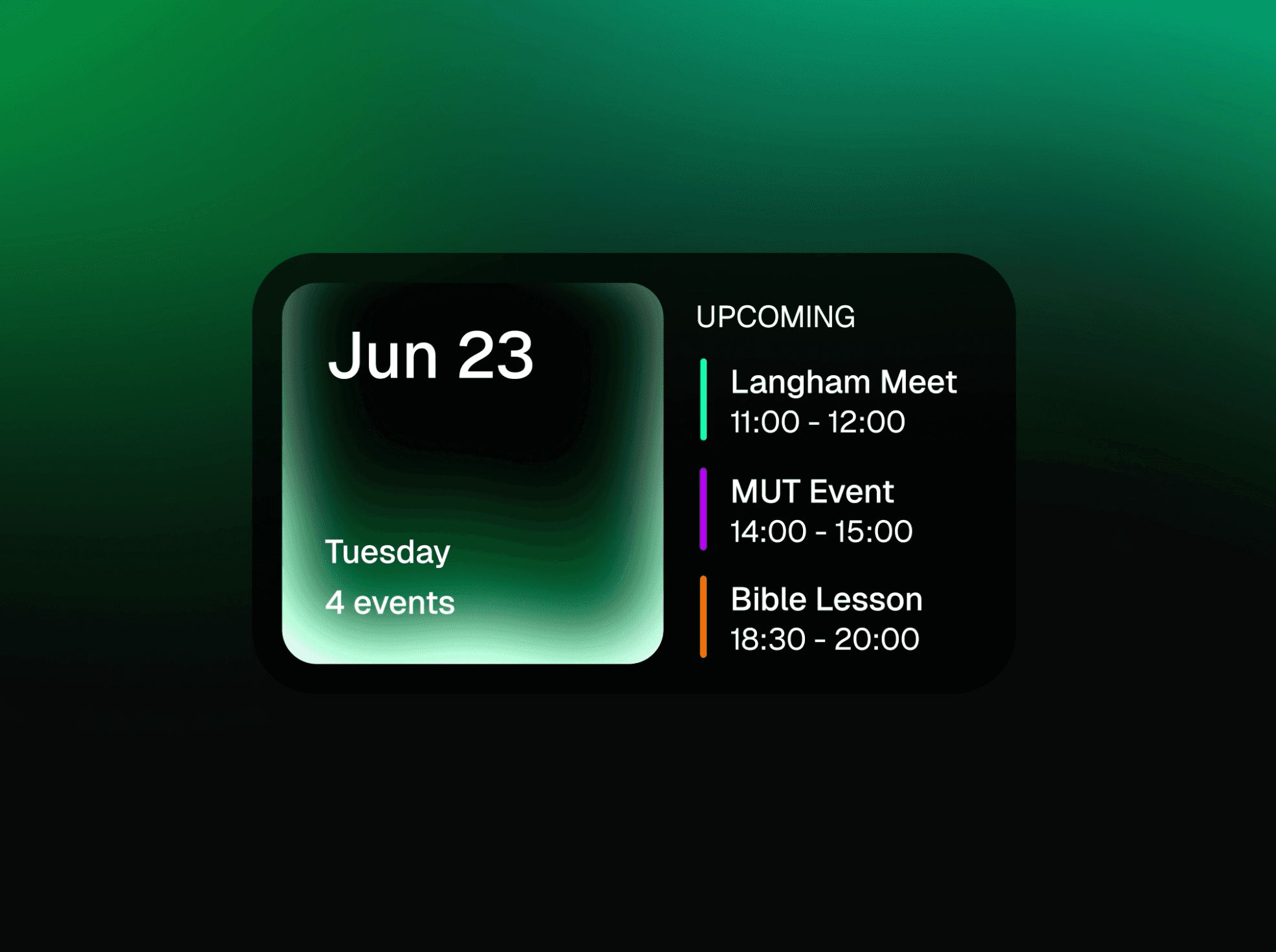 Calendar UI Card project cover