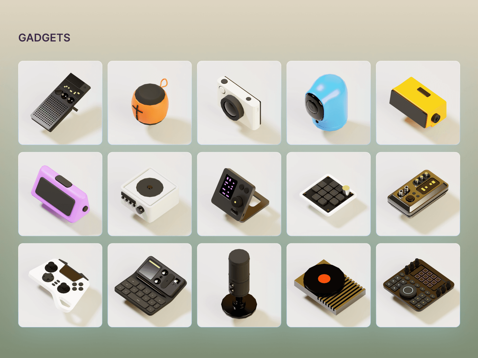 Gadgets assets