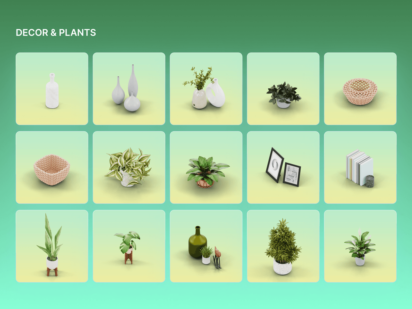 Decor & plants assets
