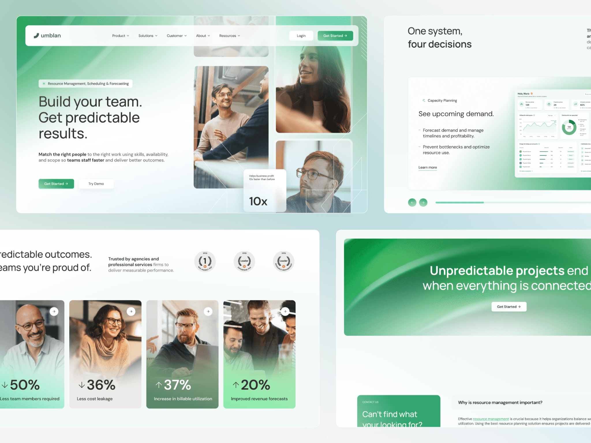 Umblan — SaaS Landing Page Concept project cover